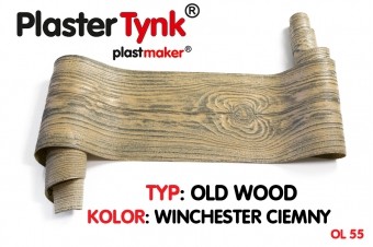 Elastyczna deska elewacyjna PLASTERTYNK Old Wood  "winchester ciemny" OL 55 21x240cm
